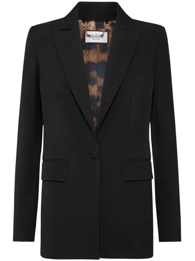 Philipp Plein Cady Boxy Single-breasted Blazer In Black