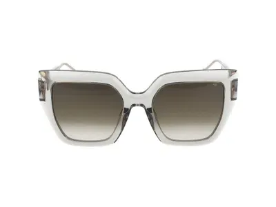 Philipp Plein Eyewear Butterfly Frame Sunglasses In Grey