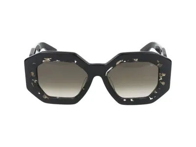 Philipp Plein Eyewear Geometric Frame Sunglasses In Black