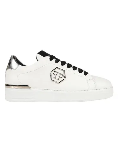 Philipp Plein Hexagon Low Top Sneakers In White