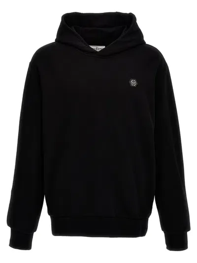 Philipp Plein Logo Hoodie In Black