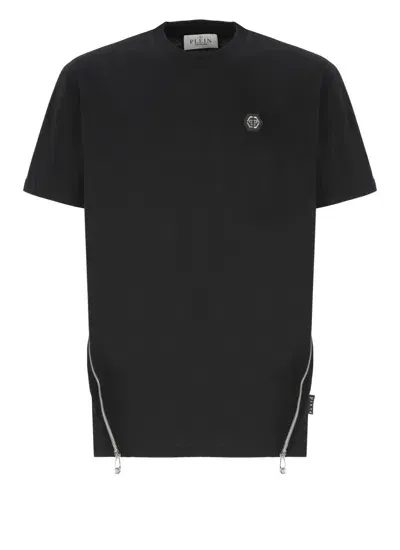 Philipp Plein Quilter T-shirt With Hexagon Logo In Black