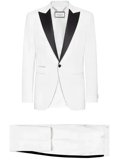 Philipp Plein Peak-lapels Single-breasted Blazer In White