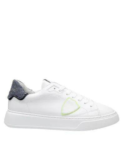 Philippe Model Leather Sneakers In White