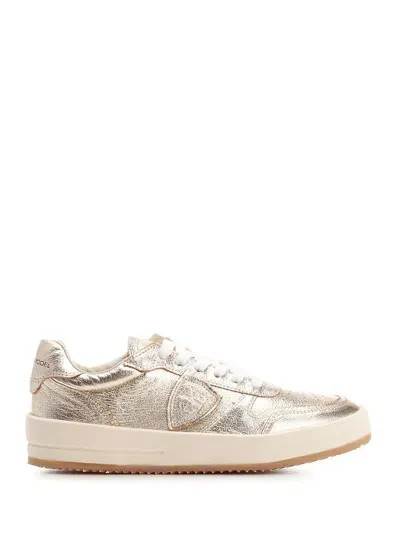 Philippe Model Low-top Nice Sneakers In Metal