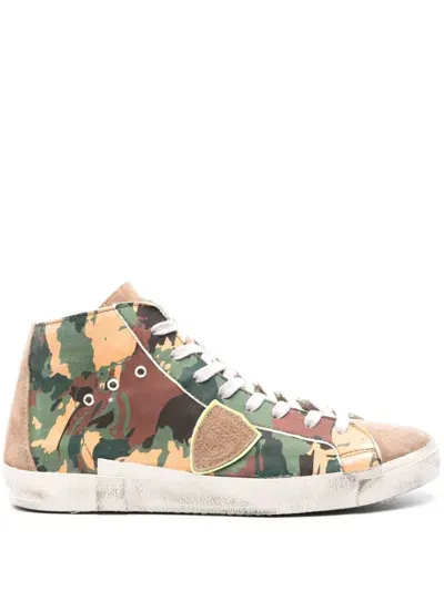 Philippe Model Paris Prsx Hi-top Sneakers In Green