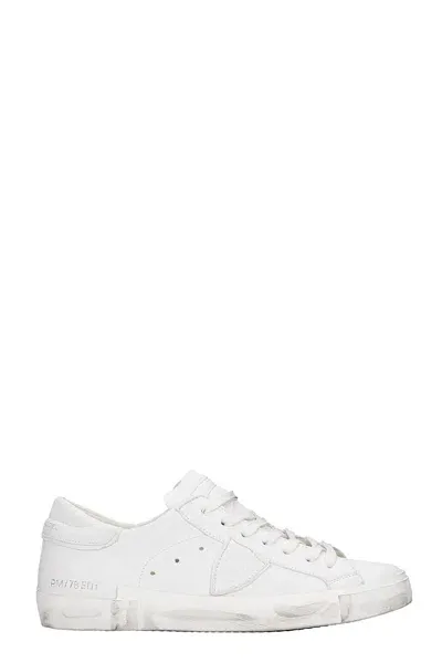 Philippe Model Prsx L Sneakers In White Leather