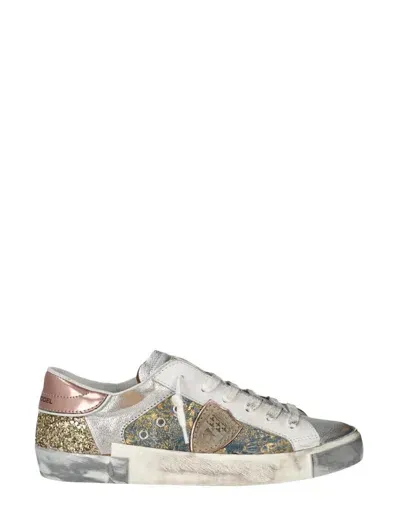 Philippe Model Sneakers In Silver