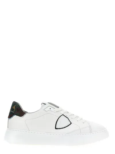 Philippe Model 'temple Low Man' Sneakers In White