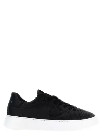 Philippe Model 'temple Low Man' Sneakers In Black