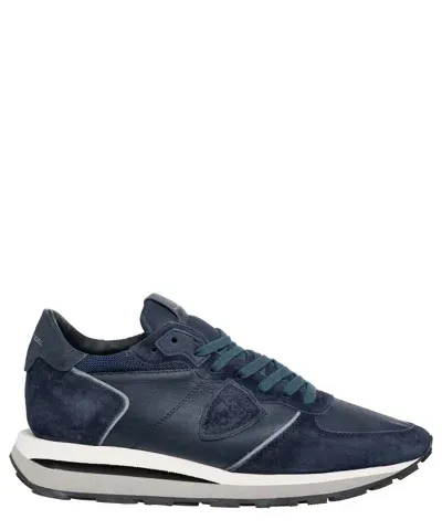 Philippe Model Tropez Haute Sneakers In Blue