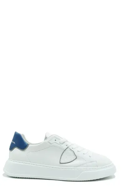 Philippe Model White Leather Sneakers