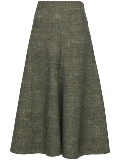 Philosophy Di Lorenzo Serafini A-line Midi Skirt In Green