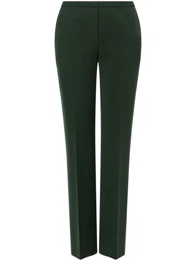 Philosophy Di Lorenzo Serafini Cropped Slim-fit Trousers In Green