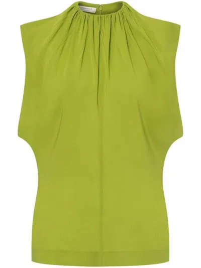 Philosophy Di Lorenzo Serafini Draped Sleeveless Top In Green