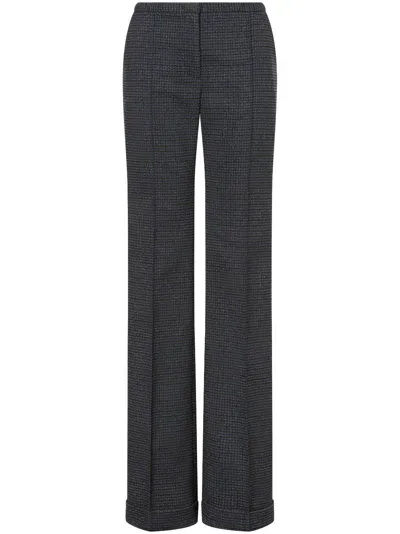 Philosophy Di Lorenzo Serafini Houndstooth-pattern Trousers In Green