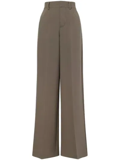 Philosophy Di Lorenzo Serafini Wide-leg Trousers In Green