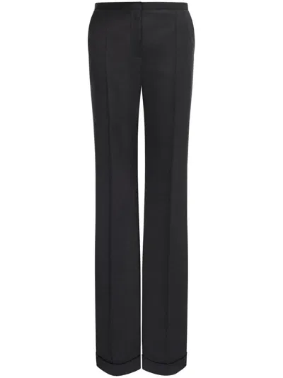 Philosophy Di Lorenzo Serafini Tropical Wool Blend Straight Pants In Grey