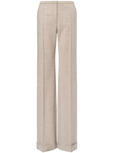 Philosophy Di Lorenzo Serafini Pintucked Straight-leg Trousers In Neutrals