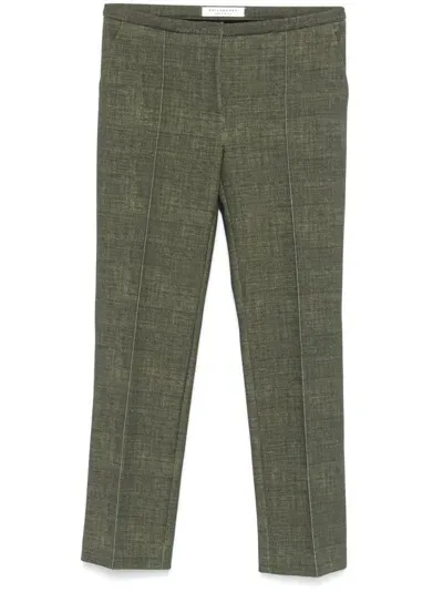 Philosophy Di Lorenzo Serafini Raised-seam Trousers In Green