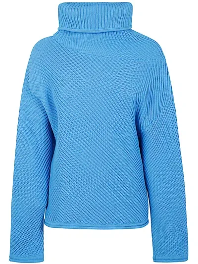 Philosophy Di Lorenzo Serafini Recycled Polyester Sweater In Blue