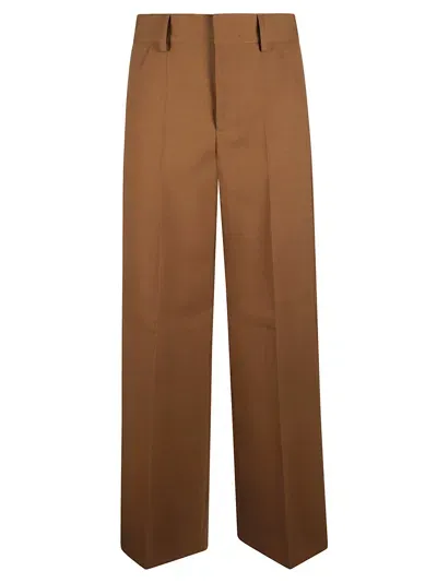 Philosophy Di Lorenzo Serafini Straight Leg Plain Trousers In Brown