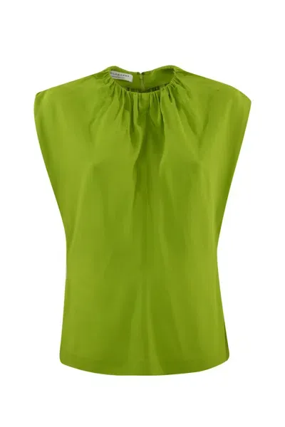 Philosophy Di Lorenzo Serafini Viscose Crepe Top In Green