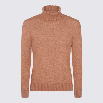 Piacenza 1733 Camel Wool Knitwear In Brown