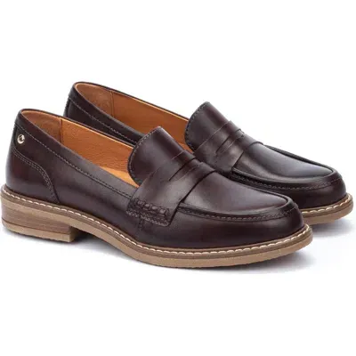 Pikolinos Aldaya Penny Loafer In Caoba