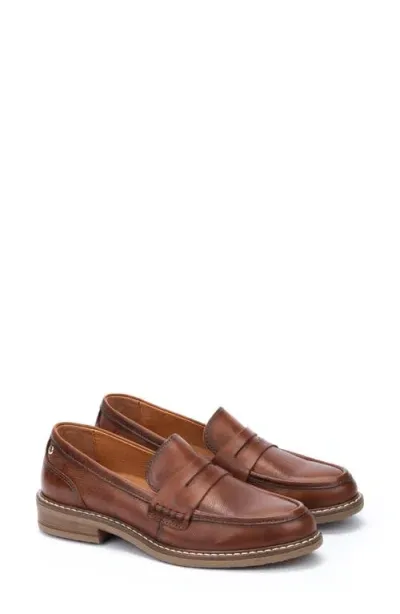 Pikolinos Aldaya Penny Loafer In Cuero