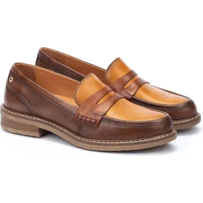 Pikolinos Aldaya Penny Loafer In Topo