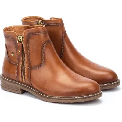 Pikolinos Aldaya Zip Bootie In Brandy