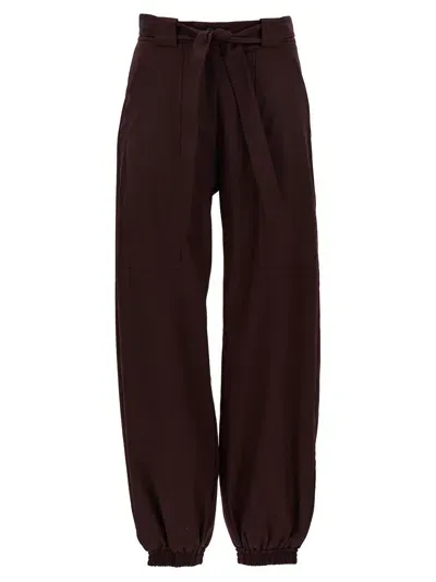 Pinko Caproni Pants In Burgundy