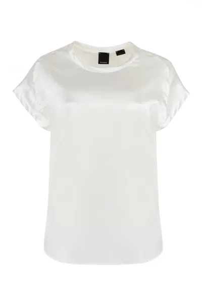 Pinko Silk Bloshirt In White