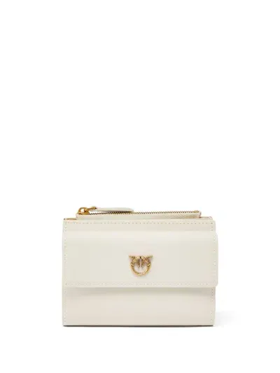 Pinko Love Compact Wallet In White