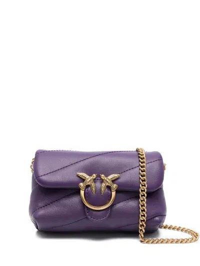 Pinko Love Puff Mini Bag In Purple