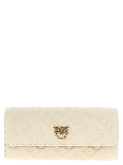 Pinko Love Tiny Birds Wallet On Chain In Gray