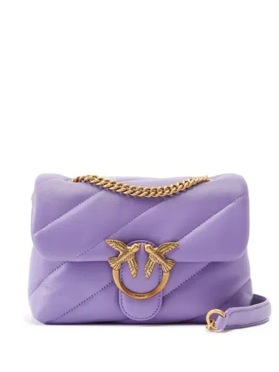 Pinko Mini Love Puff Crossbody Bag In Purple