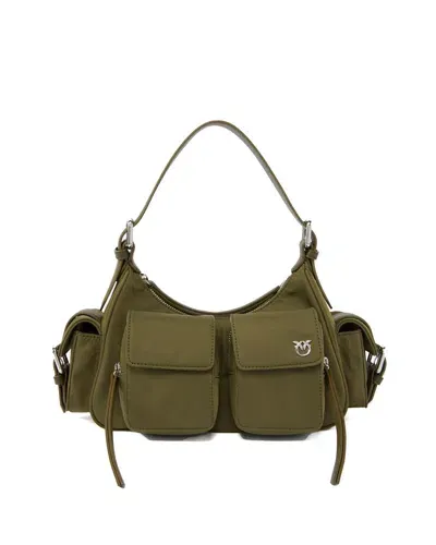 Pinko Shoulder Bag In Green