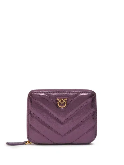 Pinko Taylor Zip-around Wallet In Purple