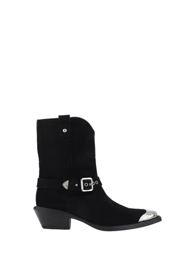 Pinko Tex Ankle Boots In Schwarz