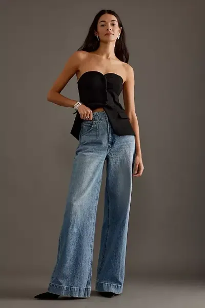 Pistola Lana High-rise Ultra Wide-leg Jeans In Blue