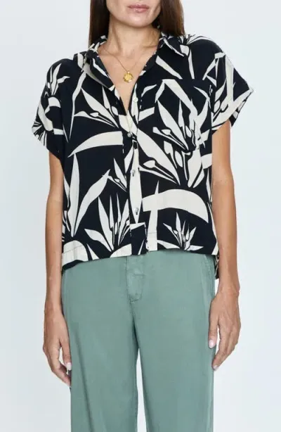 Pistola Lara Floral Camp Shirt In Bird Of Paradise