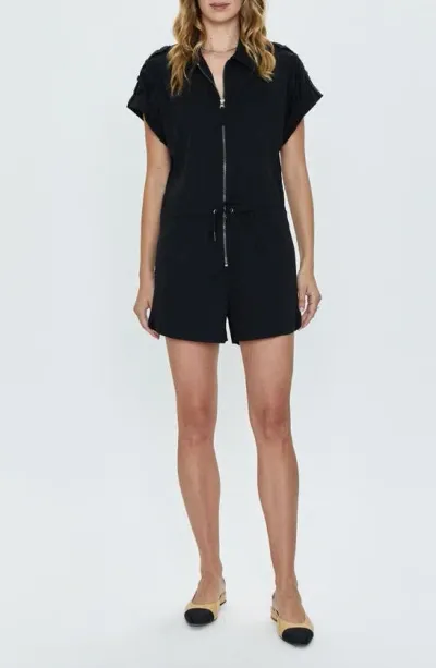 Pistola Meg Zip-front Utility Romper In Multi