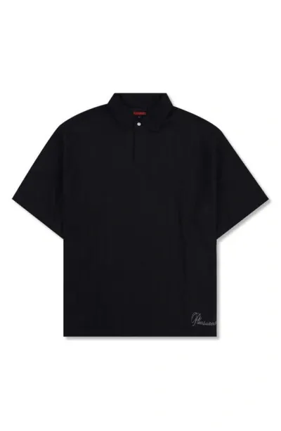 Pleasures Clarity Polo In Black