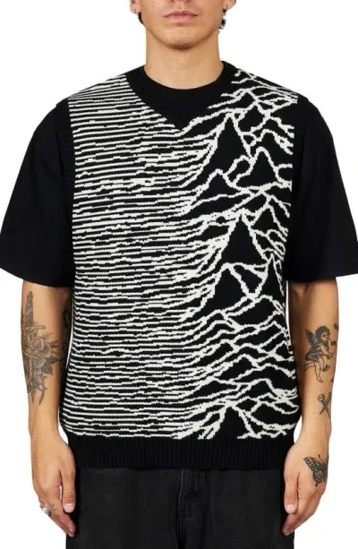 Pleasures X Joy Division Interzone Sweater Vest In Black