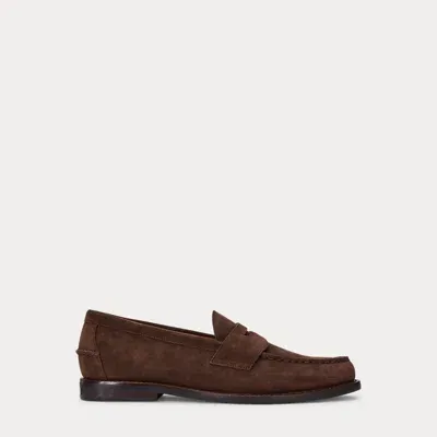 Polo Ralph Lauren Alston Suede Penny Loafer In Brown