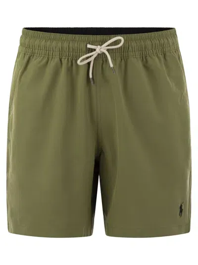 Polo Ralph Lauren Beach Boxers In Green