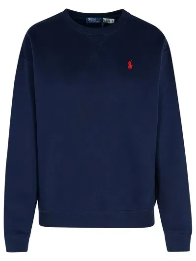 Polo Ralph Lauren Blue Cotton Blend Sweatshirt