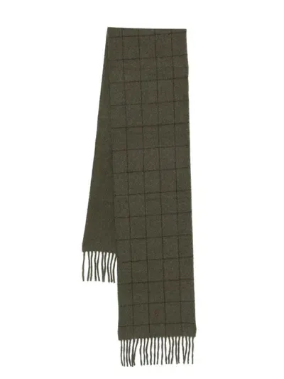 Polo Ralph Lauren Checked Scarf In Green